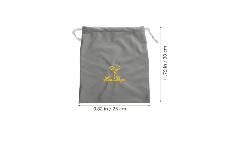 Gogogmee Hair Dryer Attachments Storage Flat Ironing Travel Bag Hair Dryer Bag Drawstring - product information 3
