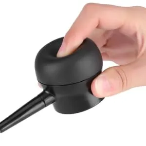 NOLITOY 1pc Powder Spray Applicator Hair Building Pump Barber Fiber Applicator Hair Spray Bottle Black - product information 2