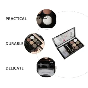 SOESFOUFU 1 Set Eyebrow Powder Set Eyebrow Beautify Makeup Tools Eyebrow Shaping Powder Abs - product information 2