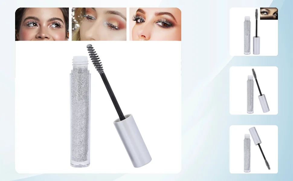 Glitter Lashes Mascara Quick Drying Waterproof Long Lasting Shiny Mascara 3.5g - 1410210037711-1