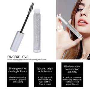 Glitter Lashes Mascara Quick Drying Waterproof Long Lasting Shiny Mascara 3.5g - 1410210037711-3