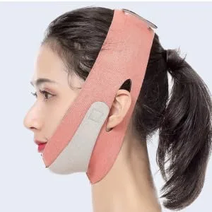 WOONEKY Thin Face Belt Chin Reducer Patch Lifting Bandage Facial Spandex Orange - product information 3