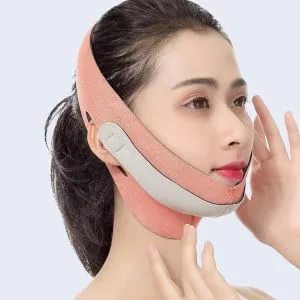 WOONEKY Thin Face Belt Chin Reducer Patch Lifting Bandage Facial Spandex Orange - product information 4