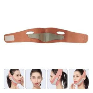 BIUDECO Thin Face Belt Face Strap Bandage Chin Reducer Patch Face Lifting Tool Double Chin Strap Spandex - product information 4