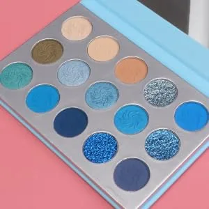 WOONEKY 15 Eyeshadow Palette Eye Shadow Eyeshadow Compact Colorful Eyeshadow Makeup Palette Blue - product information 2