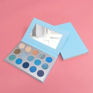 WOONEKY 15 Eyeshadow Palette Eye Shadow Eyeshadow Compact Colorful Eyeshadow Makeup Palette Blue - product information 5