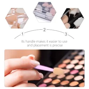 WOONEKY 5 Boxes Double Ended Eyeshadow Brush Sponge Applicator Make up for Face Plastic - product information 1