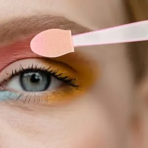 WOONEKY 1 Set Eye Shadow Brush Sponge Tip Applicator Beauty Sponge Eyeshadow Makeup Applicator Plastic - product information 1