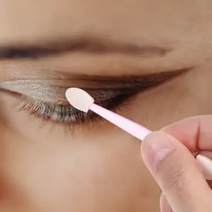 WOONEKY 1 Set Eye Shadow Brush Sponge Tip Applicator Beauty Sponge Eyeshadow Makeup Applicator Plastic - product information 3