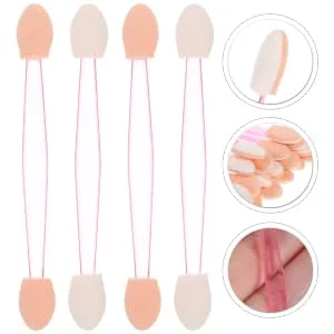 WOONEKY 1 Set Eye Shadow Brush Sponge Tip Applicator Beauty Sponge Eyeshadow Makeup Applicator Plastic - product information 4