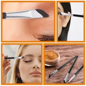 WOONEKY 1 Set Eyeliner Applicator Tool Eyeshadow Eyeliner Tool Applicator Eye Brush Wood Black - product information 2