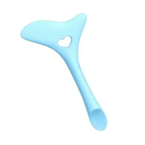 Beatifufu Eyeliner Aid Makeup Stencil Eyelash Kit Lash Tool Mask Applicator Face Cream Spoon Liquid Lipstick 11.7X5.9CM Blue - product information 2