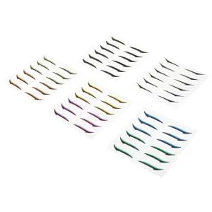 FOYTOKI 36 Pairs Glitter Eyeliner Eye Line Strip Double Sided Eyelid Tape Double Side Tape Instant Sticker - product information 3