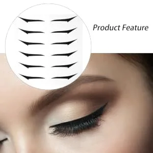 FOYTOKI 36 Pairs Glitter Eyeliner Eye Line Strip Double Sided Eyelid Tape Double Side Tape Instant Sticker - product information 5
