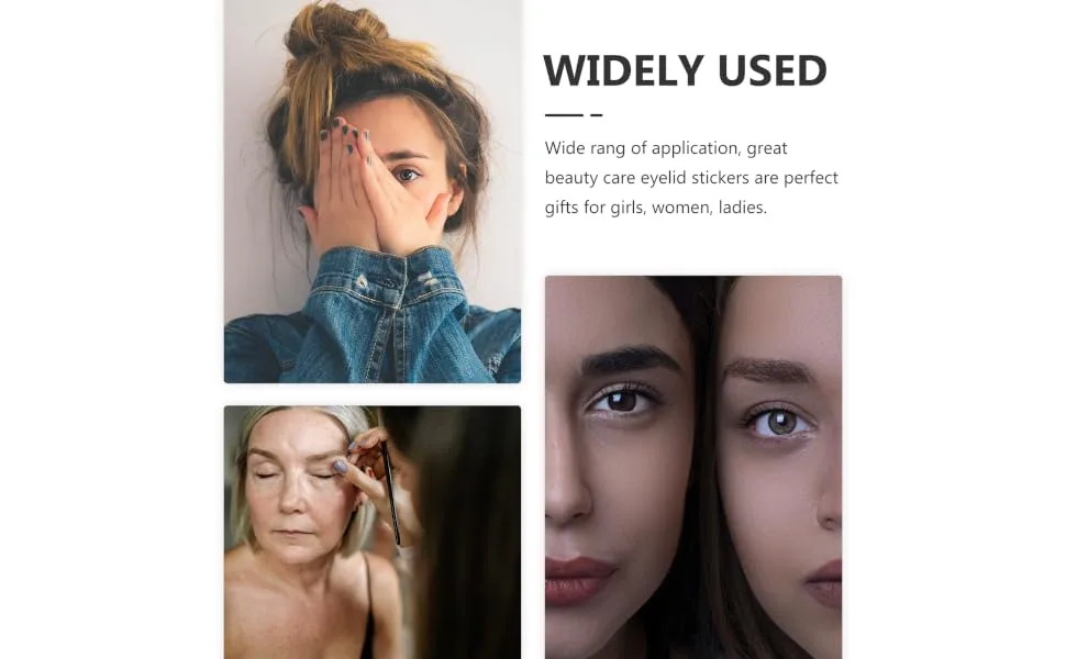 Gogogmee Makeup Stickers 4 Rolls Double Eyelid Stickers Makeup Set Girl Breathable Circle Stickers - product information 6