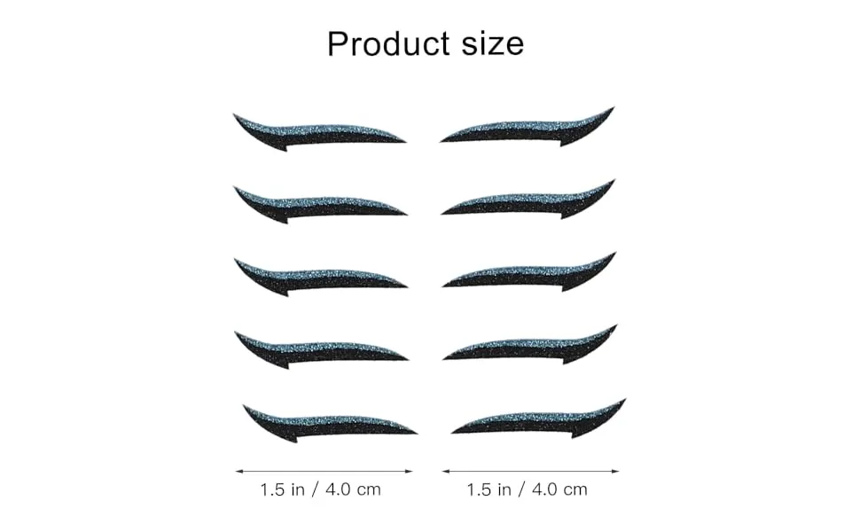 Outanaya 40 pairs Reusable Stickers Tools Makeup Eyelid Eyeliner Plastic Skin Eye Double Tapes Shadow - product information 2