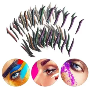 Outanaya 40 pairs Reusable Stickers Tools Makeup Eyelid Eyeliner Plastic Skin Eye Double Tapes Shadow - product information 6