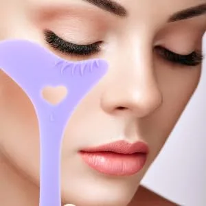 Gogogmee Eyeliner Stamp Eyeshadow Applicators Postage Stamps Reusable Eyelash Stencils Multifunction Lip Line 12.00X6.00X0.50CM Purple - product information 7