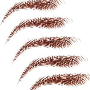 HAPINARY 5 Sheets eyebrow sticker sticker eye makeup supplies makeup eyebrow - product information 3