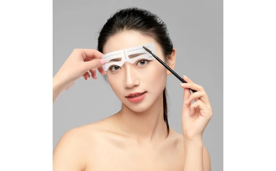 FOYTOKI 2 Sets Brow Molds White Eyebrow Tools Eye Brow Shaping Templates - product information 1