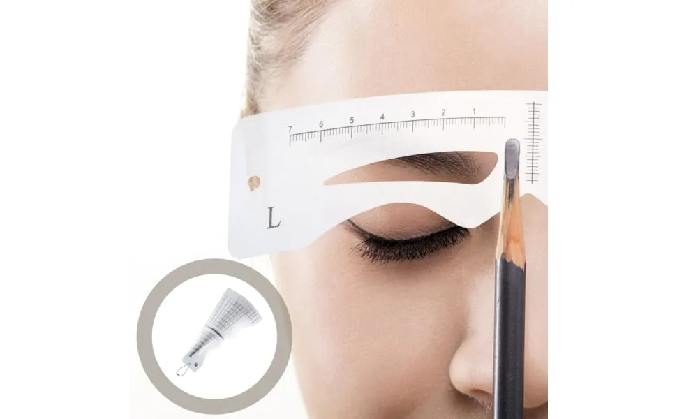 FOYTOKI 2 Sets Brow Molds White Eyebrow Tools Eye Brow Shaping Templates - product information 2