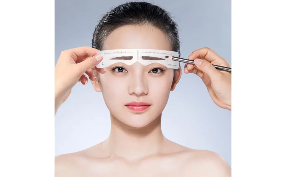 FOYTOKI 2 Sets Brow Molds White Eyebrow Tools Eye Brow Shaping Templates - product information 3