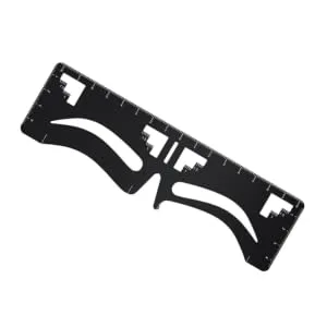 eyebrow design eyebrow card eyebrow measuring tool Eyebrow Positioning Ruler Metal eyebrow shape - product information 1