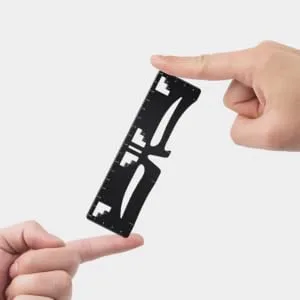eyebrow design eyebrow card eyebrow measuring tool Eyebrow Positioning Ruler Metal eyebrow shape - product information 2