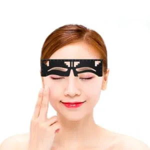 eyebrow design eyebrow card eyebrow measuring tool Eyebrow Positioning Ruler Metal eyebrow shape - product information 3