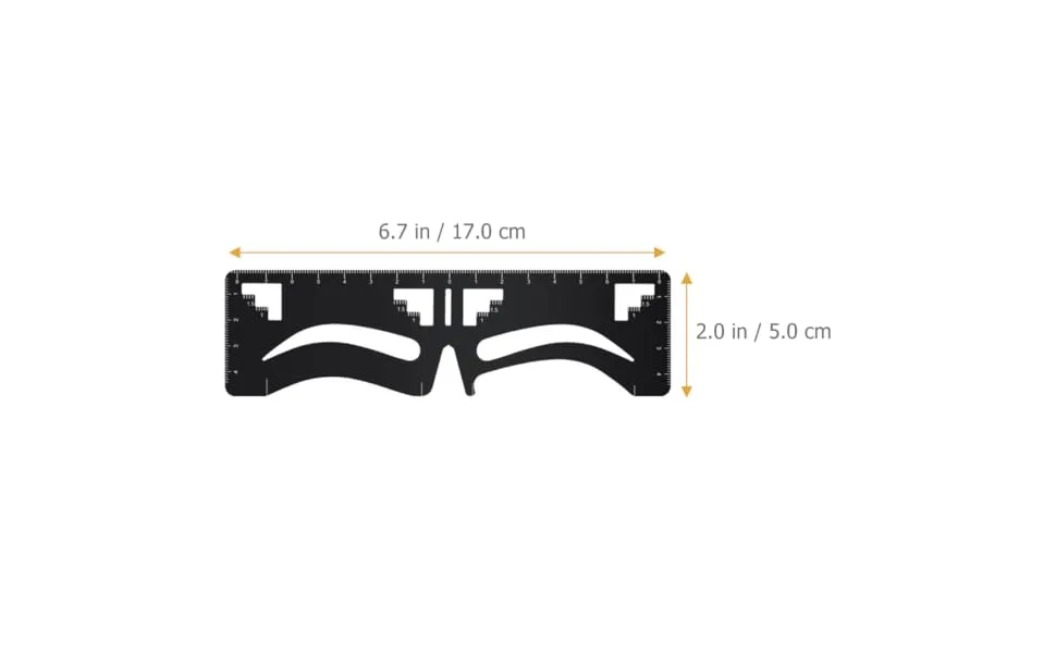 eyebrow design eyebrow card eyebrow measuring tool Eyebrow Positioning Ruler Metal eyebrow shape - product information 5