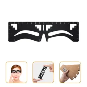 eyebrow design eyebrow card eyebrow measuring tool Eyebrow Positioning Ruler Metal eyebrow shape - product information 6