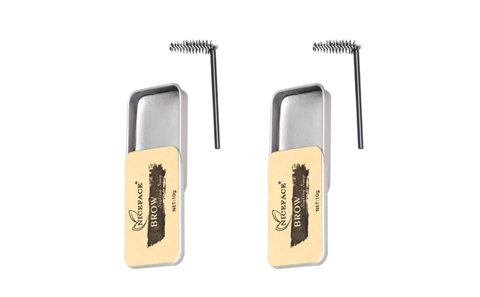 WOONEKY 2 Sets Eyebrow Soap Eyebrow Styling Cream Non-decolorizing Brow Soap Brow Shaping Gel Texture - product information 1