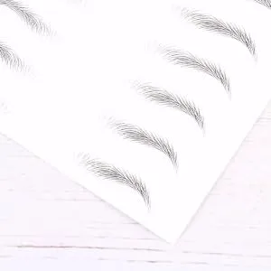 Gogogmee Artificial Eyebrow Patch 2 Sheets Black Stickers Brow Tatoo Eyebrow Makeup Tools s 3 Proof Patch - product information 4