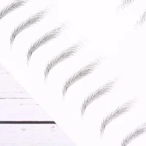 Gogogmee Artificial Eyebrow Patch 2 Sheets Black Stickers Brow Tatoo Eyebrow Makeup Tools s 3 Proof Patch - product information 5