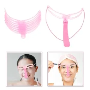 BIUDECO 3 Sets Eyebrow Aid Eye Brow Stencil Handheld Eyebrow Stencil Four Generations Card Household - product information 4