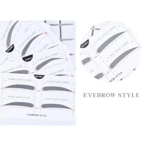 Gogogmee 2 Make up Kits Eyebrow Shaper Stencil Eyebrow Template Eyebrow Stickers A607 Card Simple - product information 2