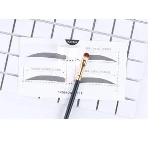 Gogogmee 2 Make up Kits Eyebrow Shaper Stencil Eyebrow Template Eyebrow Stickers A607 Card Simple - product information 3