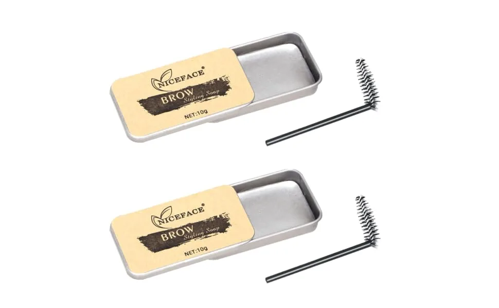 BIUDECO 2 Sets Eyebrow Soap Cosmetic Supplies Non-decolorizing Brow Soap Eyebrow Cream Gel Texture - product information 1