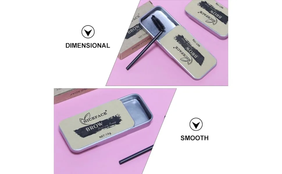 BIUDECO 2 Sets Eyebrow Soap Cosmetic Supplies Non-decolorizing Brow Soap Eyebrow Cream Gel Texture - product information 4