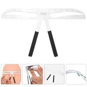 SKISUNO Number Molds Makeup Stencil Eyebrow Stencil Ruler Stainless Eyebrow Stamp Extend Make up Girl - product information 5