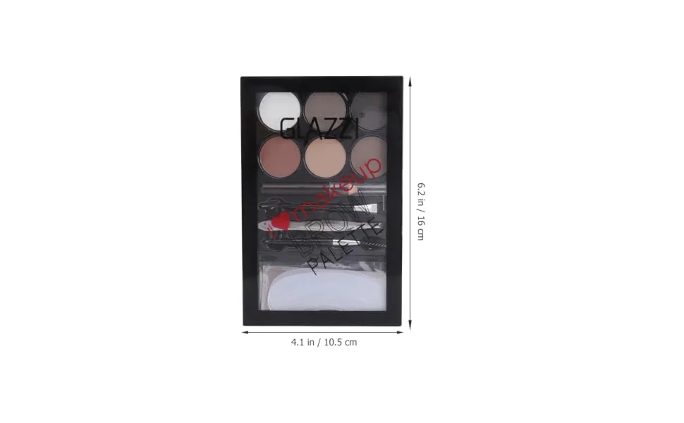 WOONEKY 2 Sets Eyebrow Powder Set Brow Pencil Eyeshadow Beauty Cosmetics Pallet Eyebrow Sissor Kit Lit Abs - product information 1