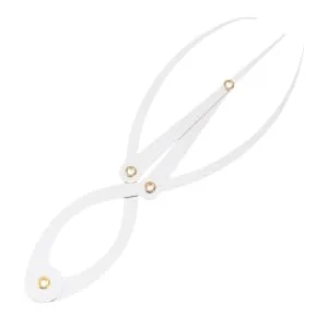 1 Pc Three- Point Grooming Stencil Girl Eyebrow Measuring Tool Positioning Ruler Travel Portable - product information 1
