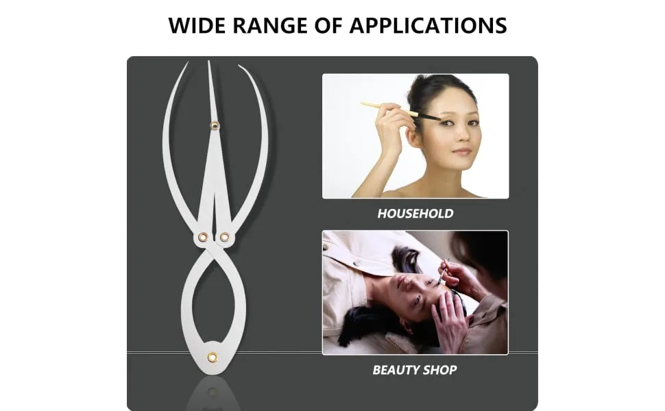 1 Pc Three- Point Grooming Stencil Girl Eyebrow Measuring Tool Positioning Ruler Travel Portable - product information 2