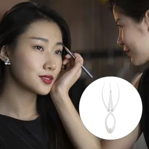 1 Pc Three- Point Grooming Stencil Girl Eyebrow Measuring Tool Positioning Ruler Travel Portable - product information 3