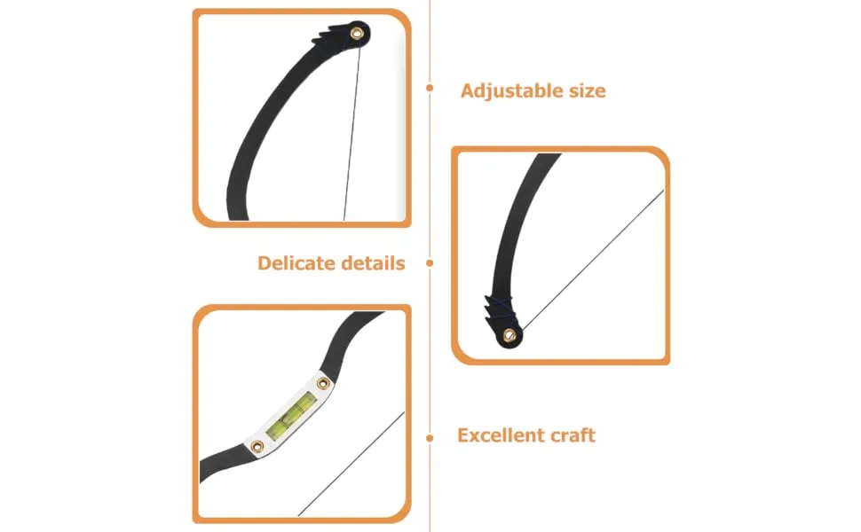 FOYTOKI Measuring Ruler 1 Set Arch Embroidery Eyebrow Ruler Portable Eyebrow Ruler Eyebrow Mapping Tool Alloy Level Ruler - product information 2