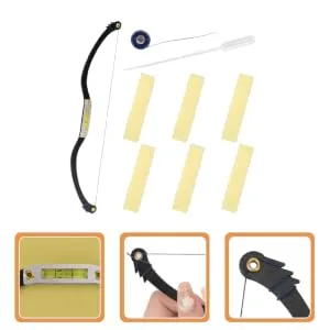 FOYTOKI Measuring Ruler 1 Set Arch Embroidery Eyebrow Ruler Portable Eyebrow Ruler Eyebrow Mapping Tool Alloy Level Ruler - product information 5