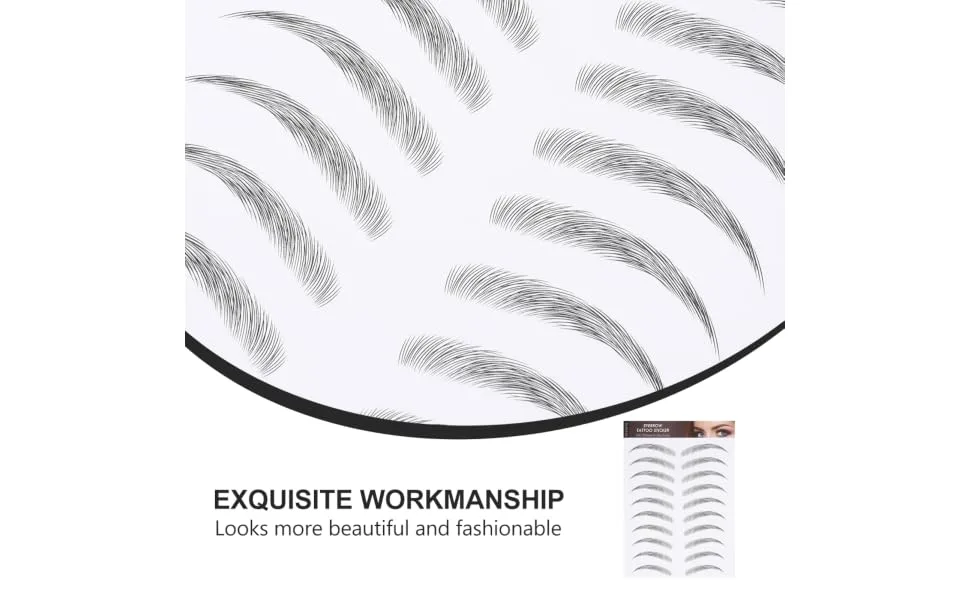 Gogogmee 12 Sheets false eyebrows for women eyebrow water transfer Transfer stickers - product information 4