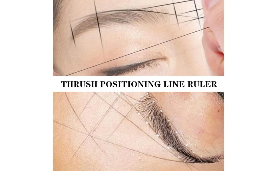 Outanaya String brow liner for women draw a line eyebrow mapping Makeup Tools bottle glass - product information 2