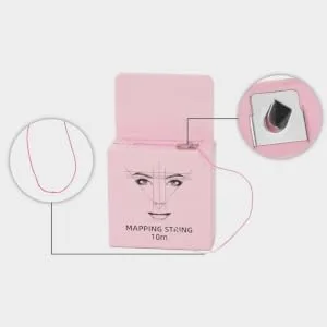 VINTORKY Make up Kits Eyebrow Measuring Tool Household Eyebrow Shaper Stickers Portable Makeup Tools 4.6x1.8x7.5cm Pink - product information 5