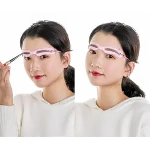 BIUDECO Eyelash Kit 5 Lash Mascara Eyebrow Stencils Eyebrows Shape Reusable Eyebrow Card Set Miss Modeling Auxiliary - product information 2
